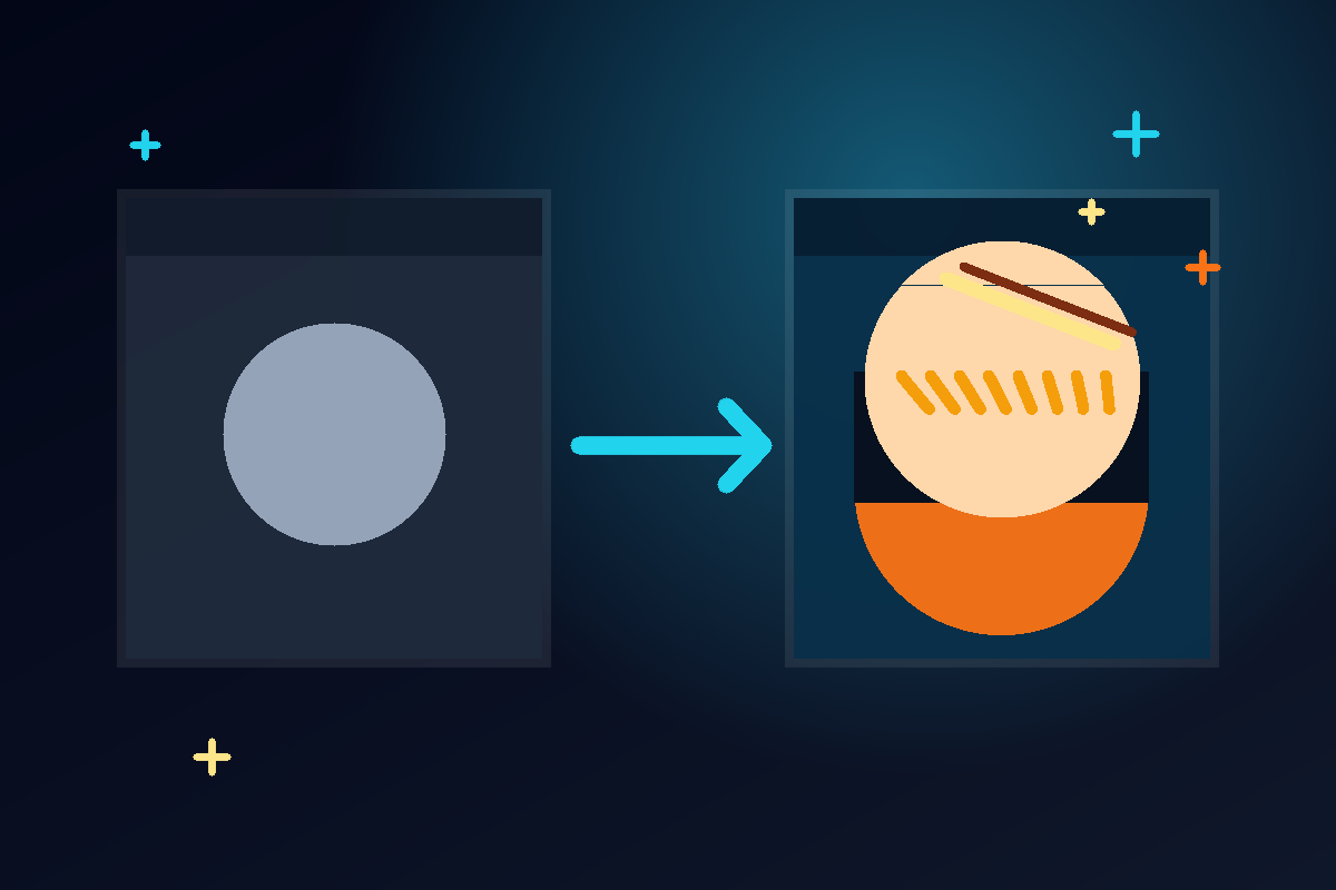 Photoreal versus painterly comparison